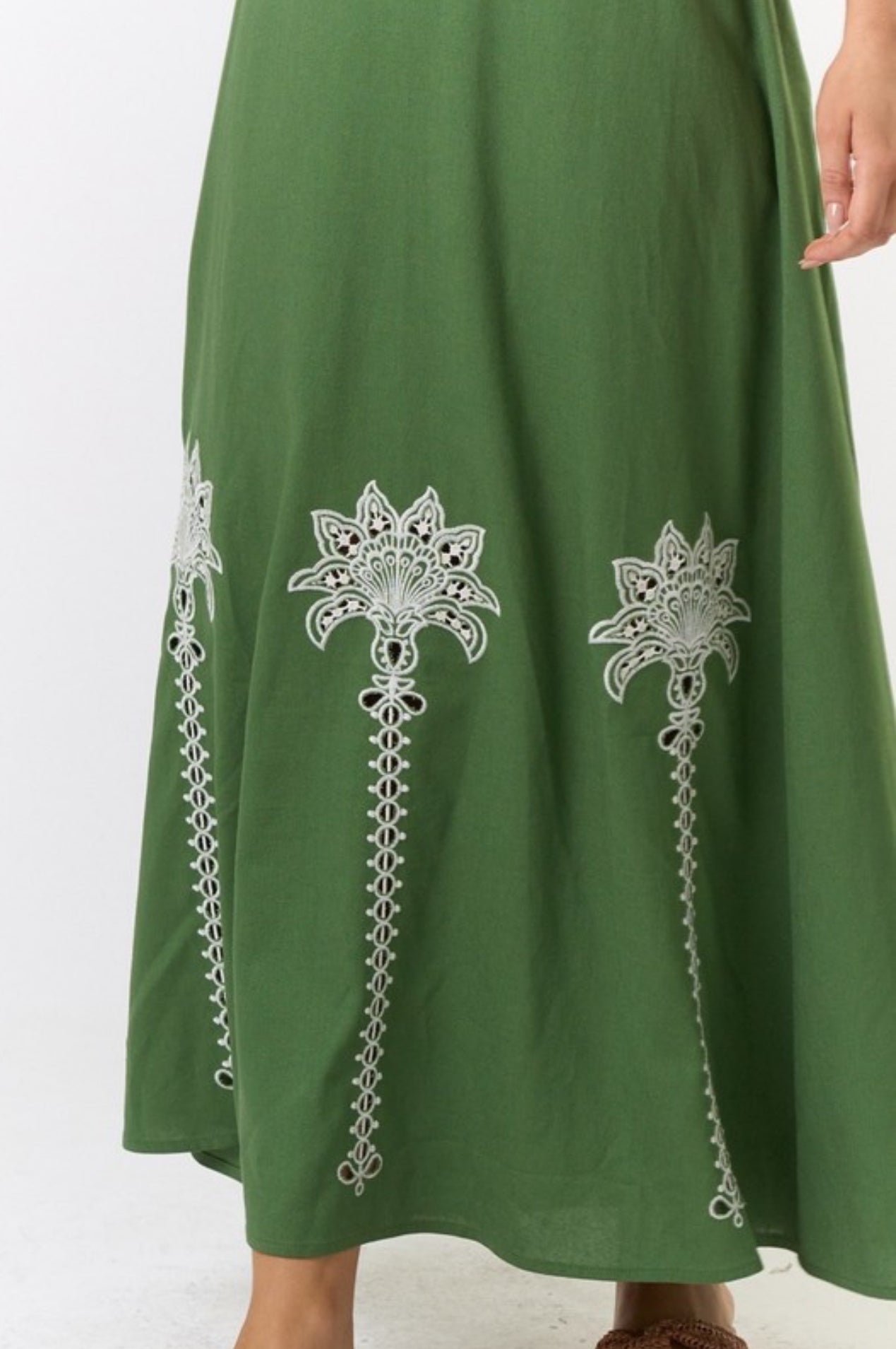 Green Halter Maxi Dress