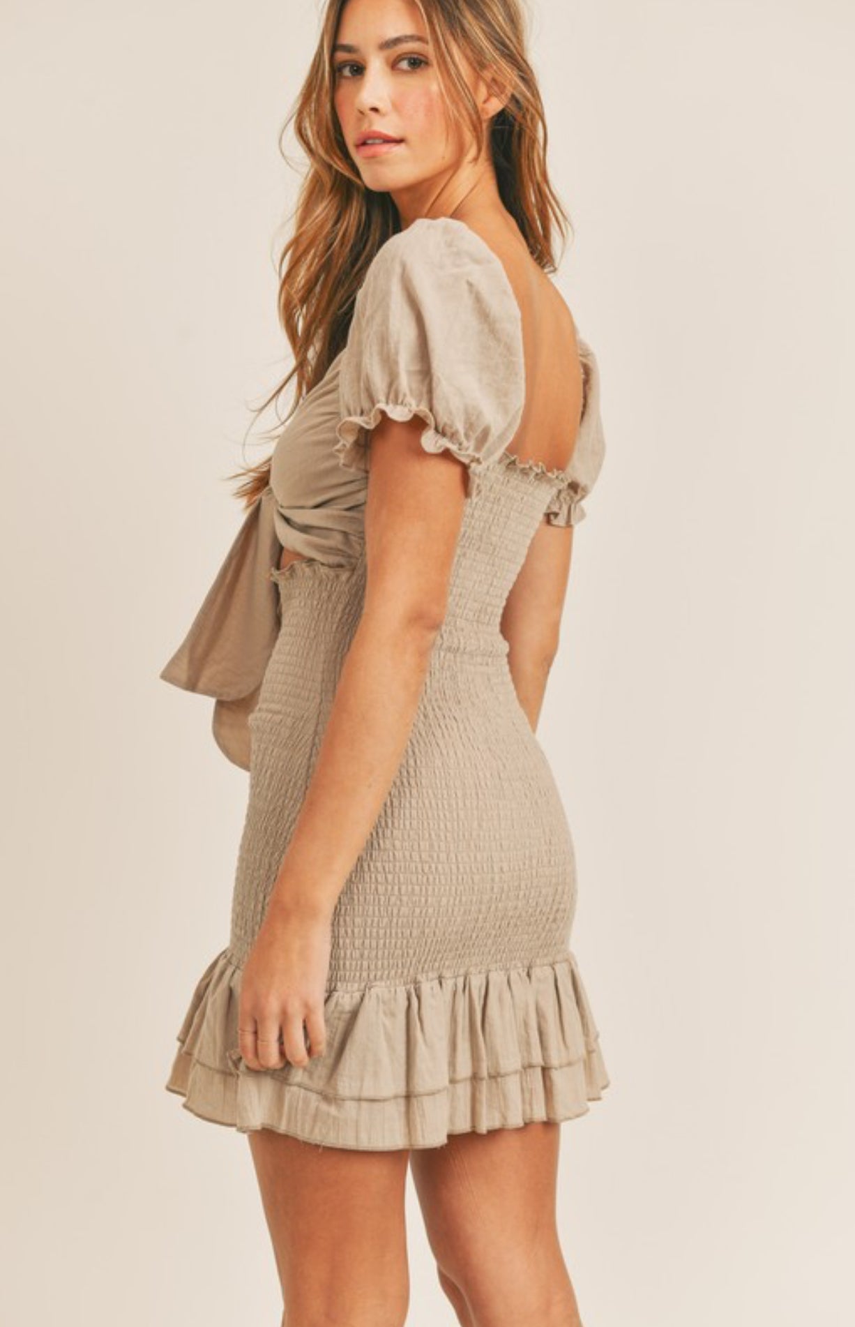 Smocked Mini Dress