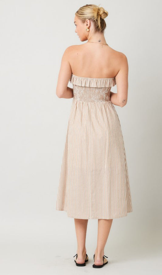 Strapless Midi Dress