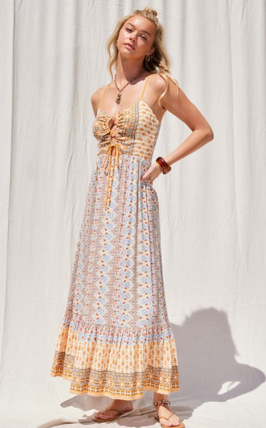 Boho Print Maxi Dress