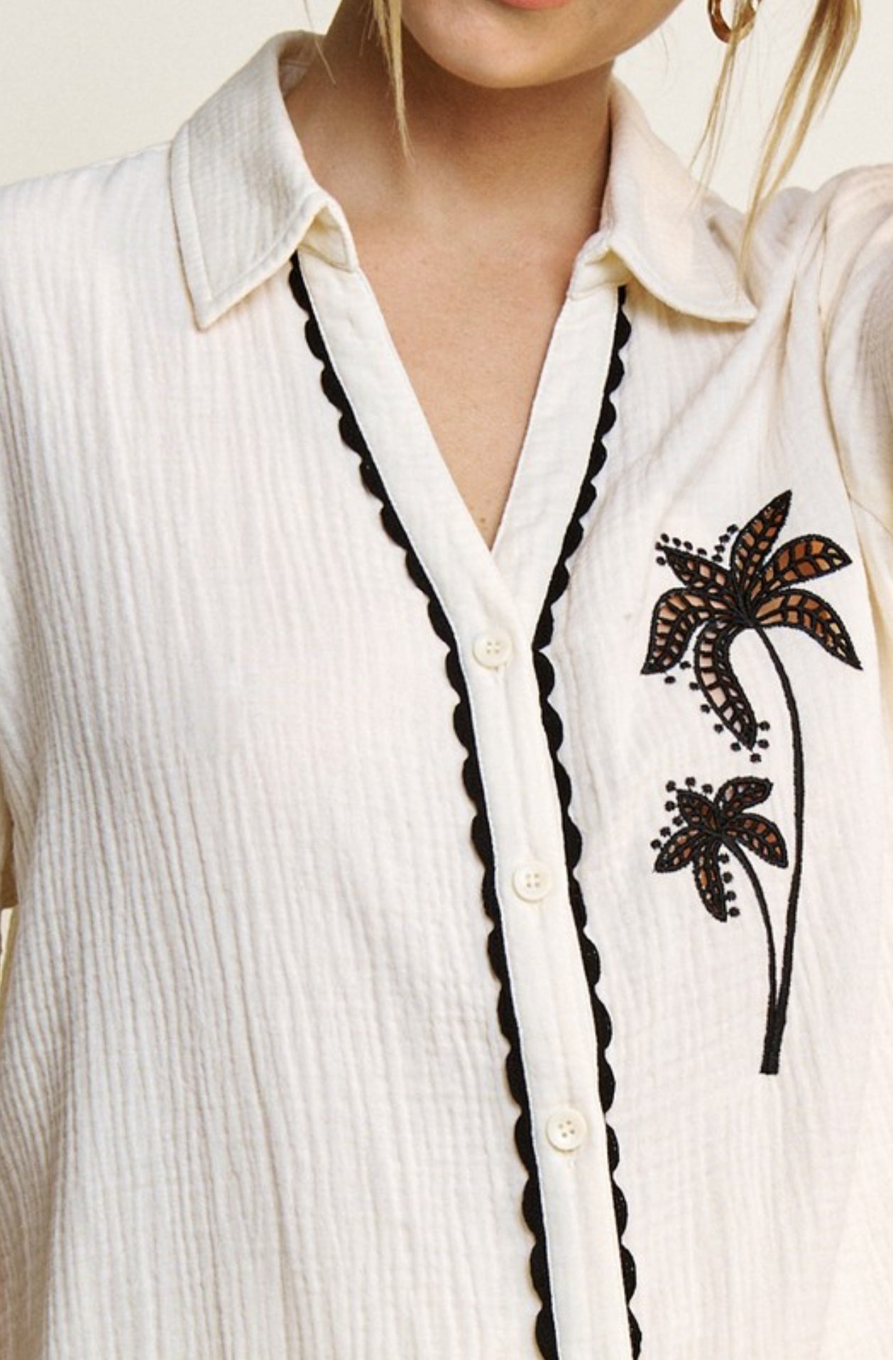 Palm Tree Short Set