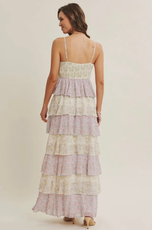 Floral Tiered Maxi Dress