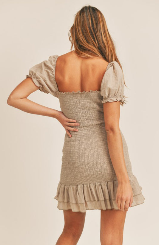 Smocked Mini Dress