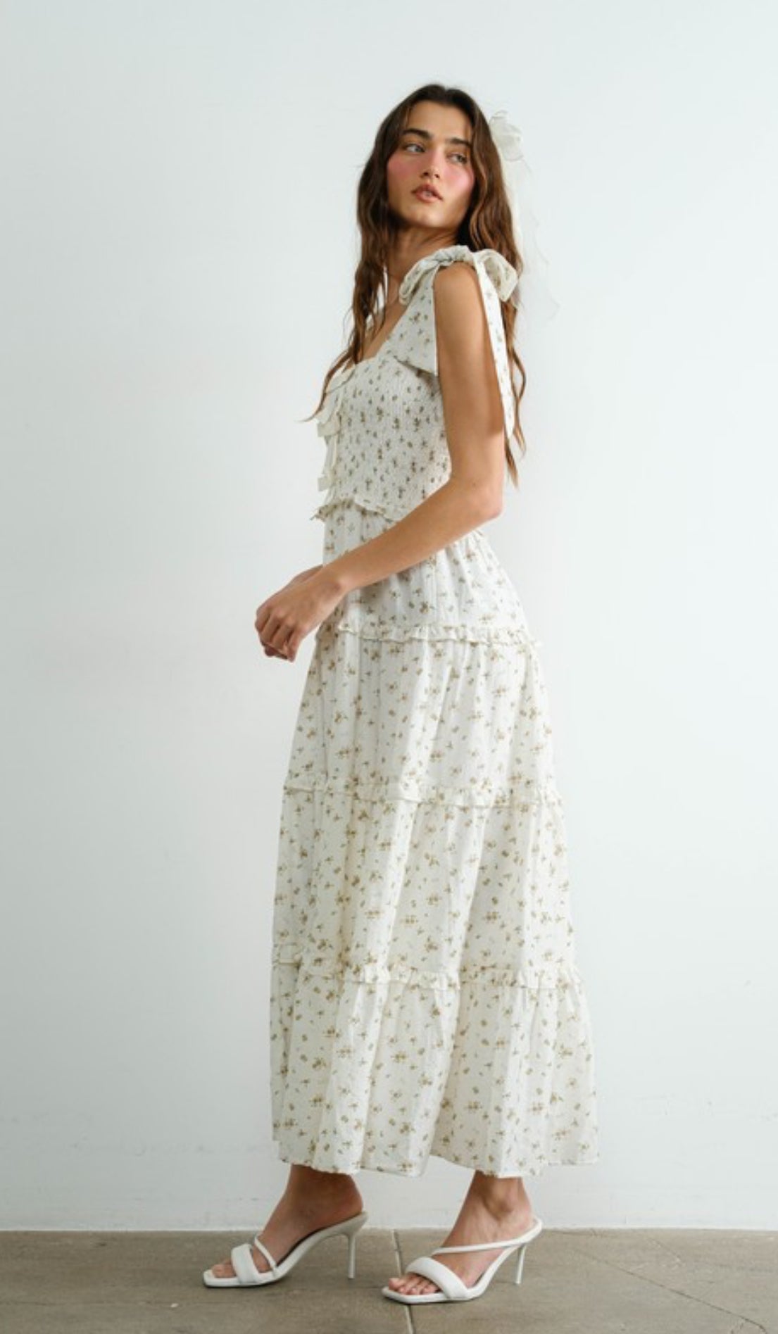 Ribbon Smocked Dress