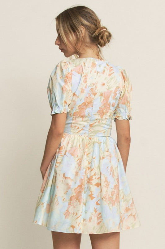 Multi Floral Mini Dress