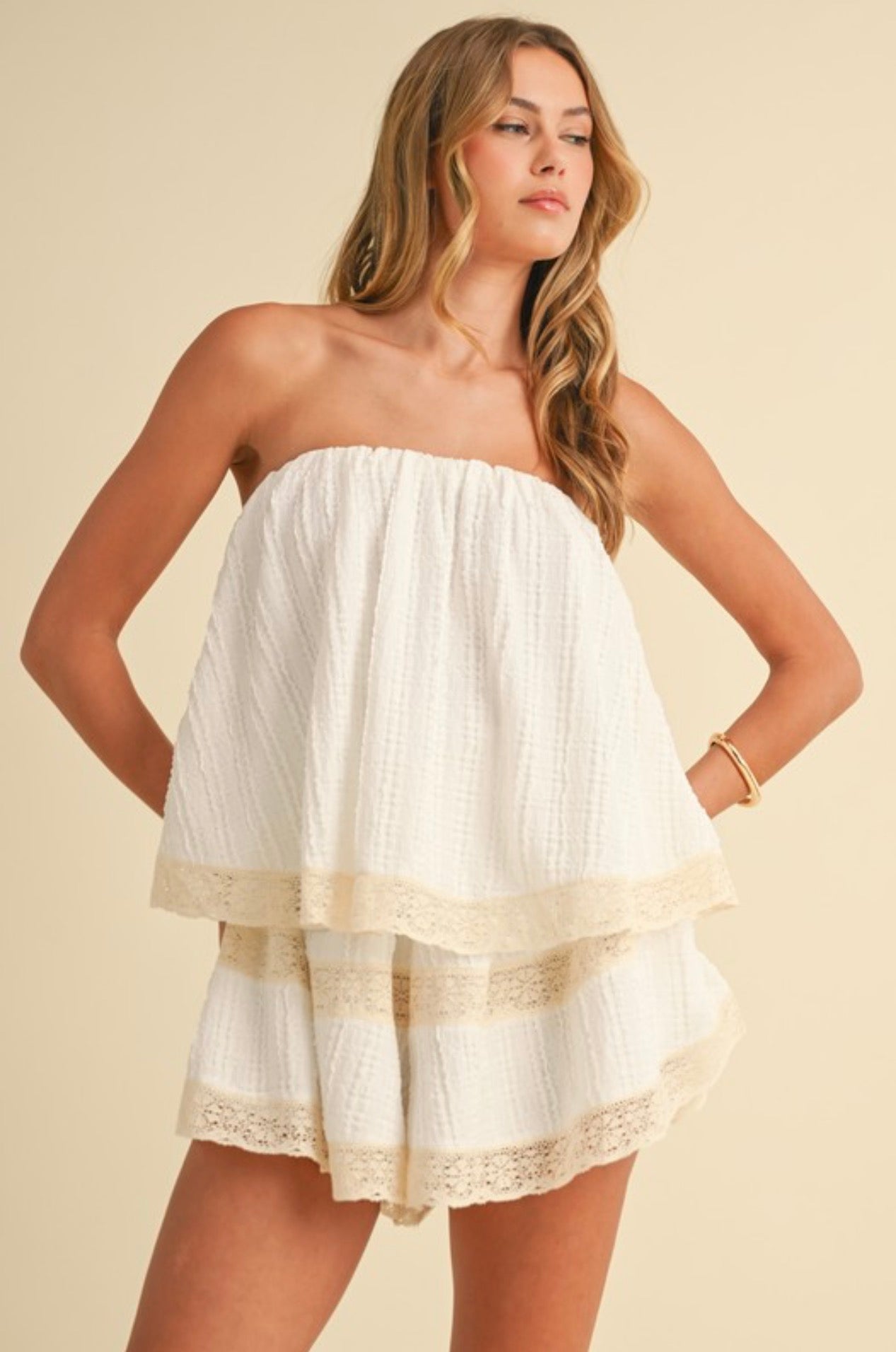 Layered Tube Romper