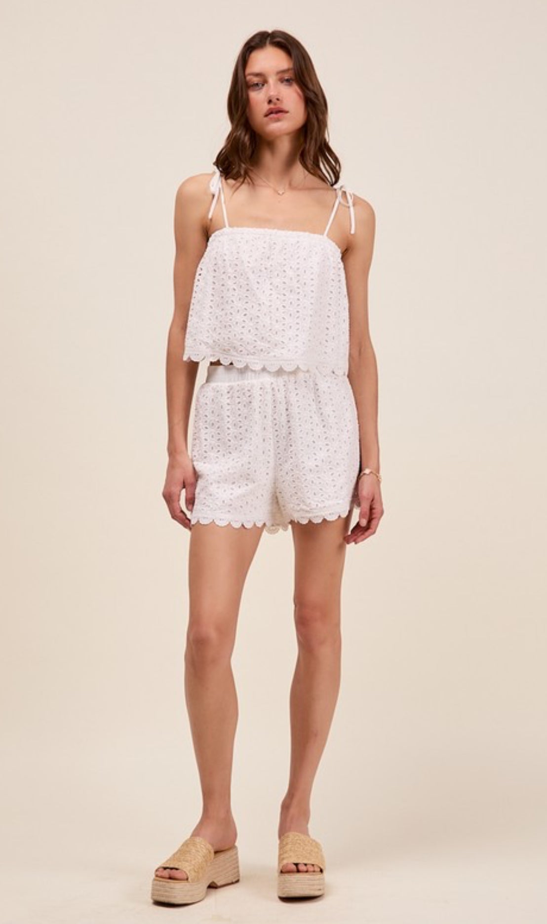 Eyelet Summer Short Set