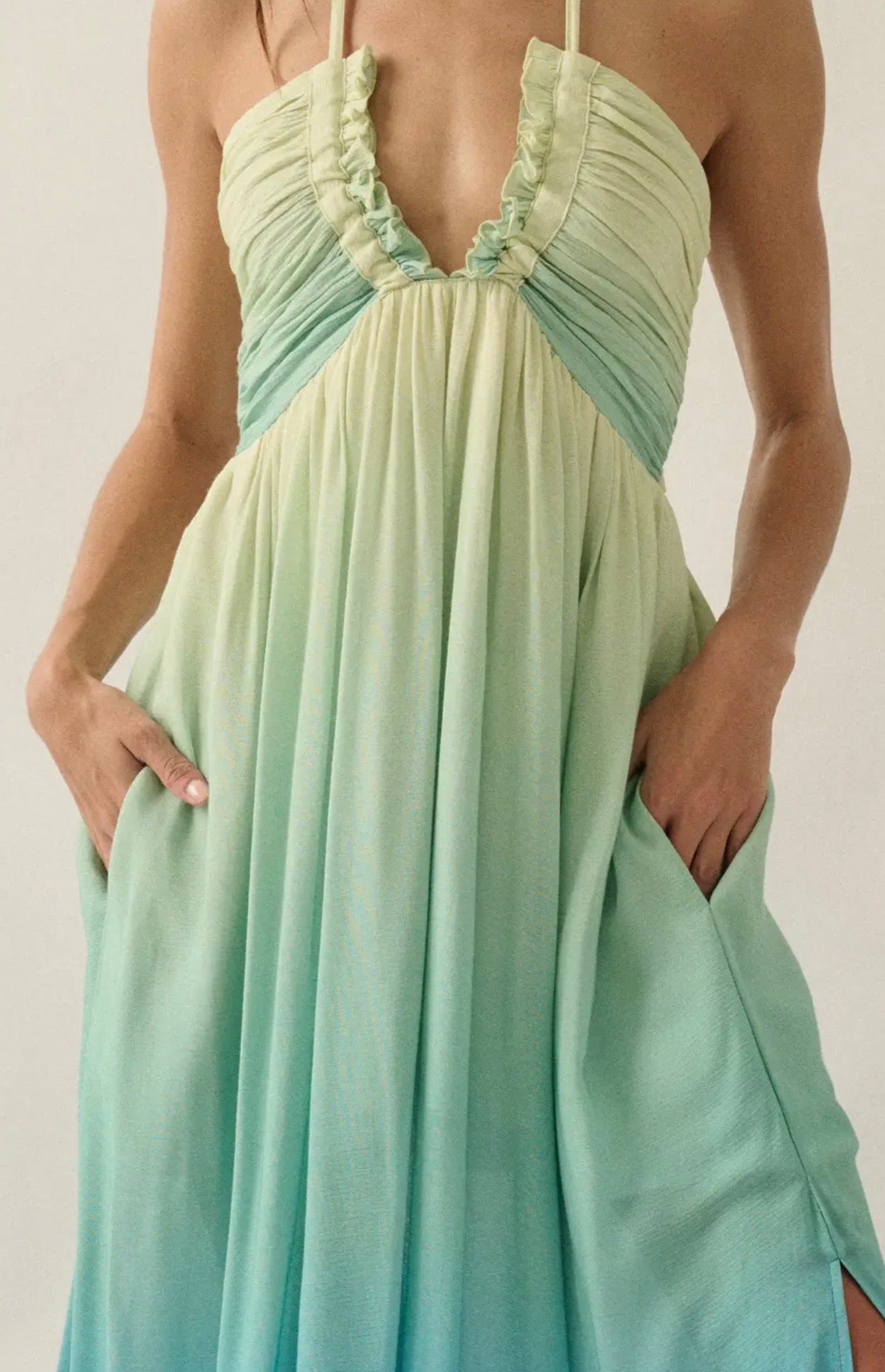 Ombre Halter Dress