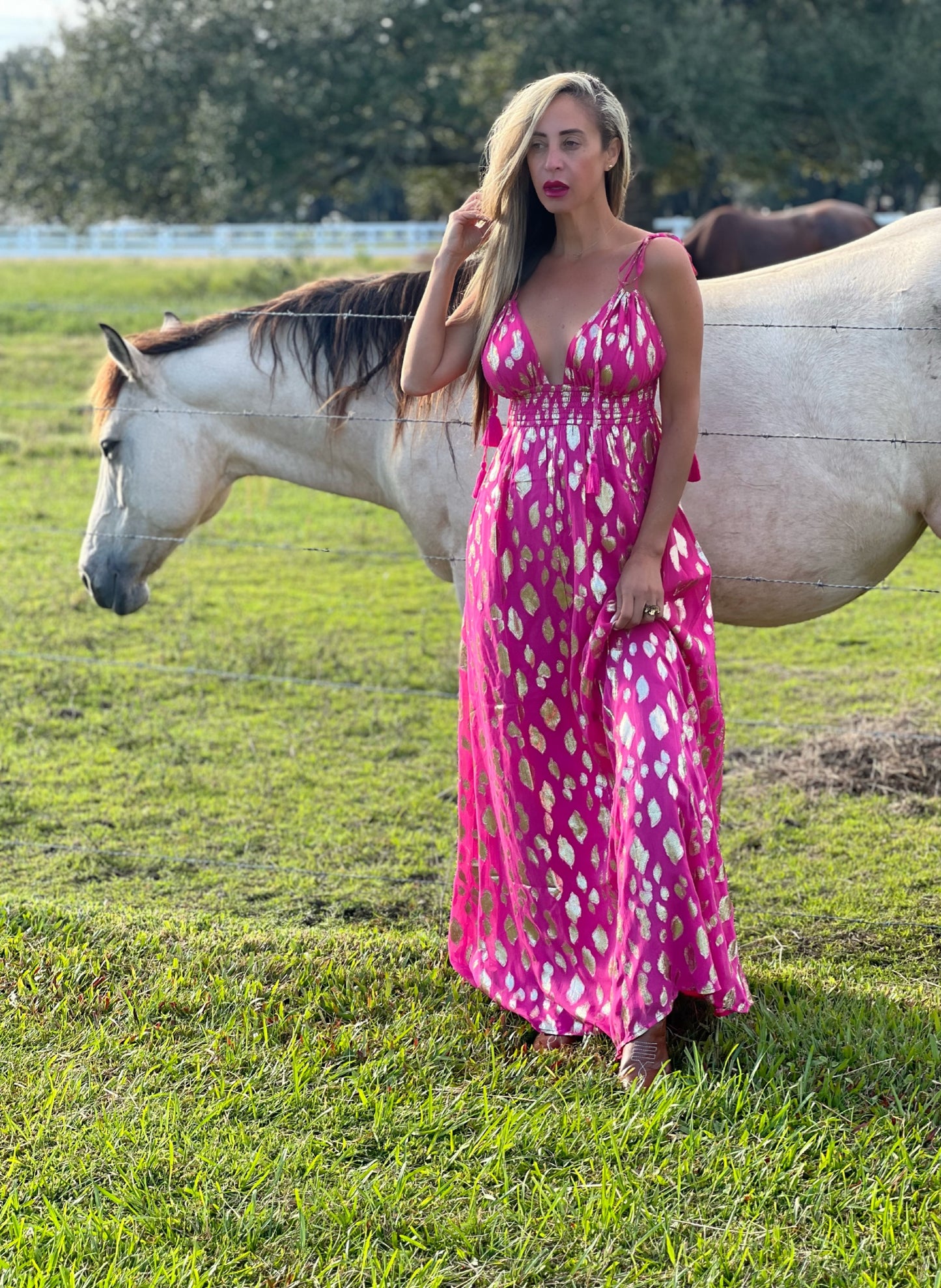 Fuchsia Goddess Dress