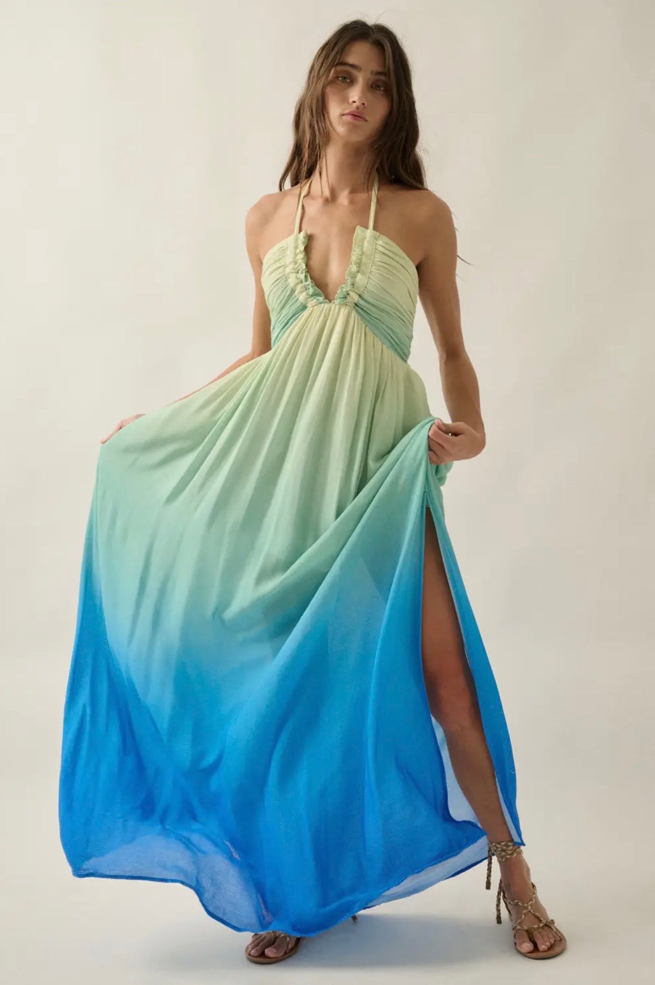 Ombre Halter Dress