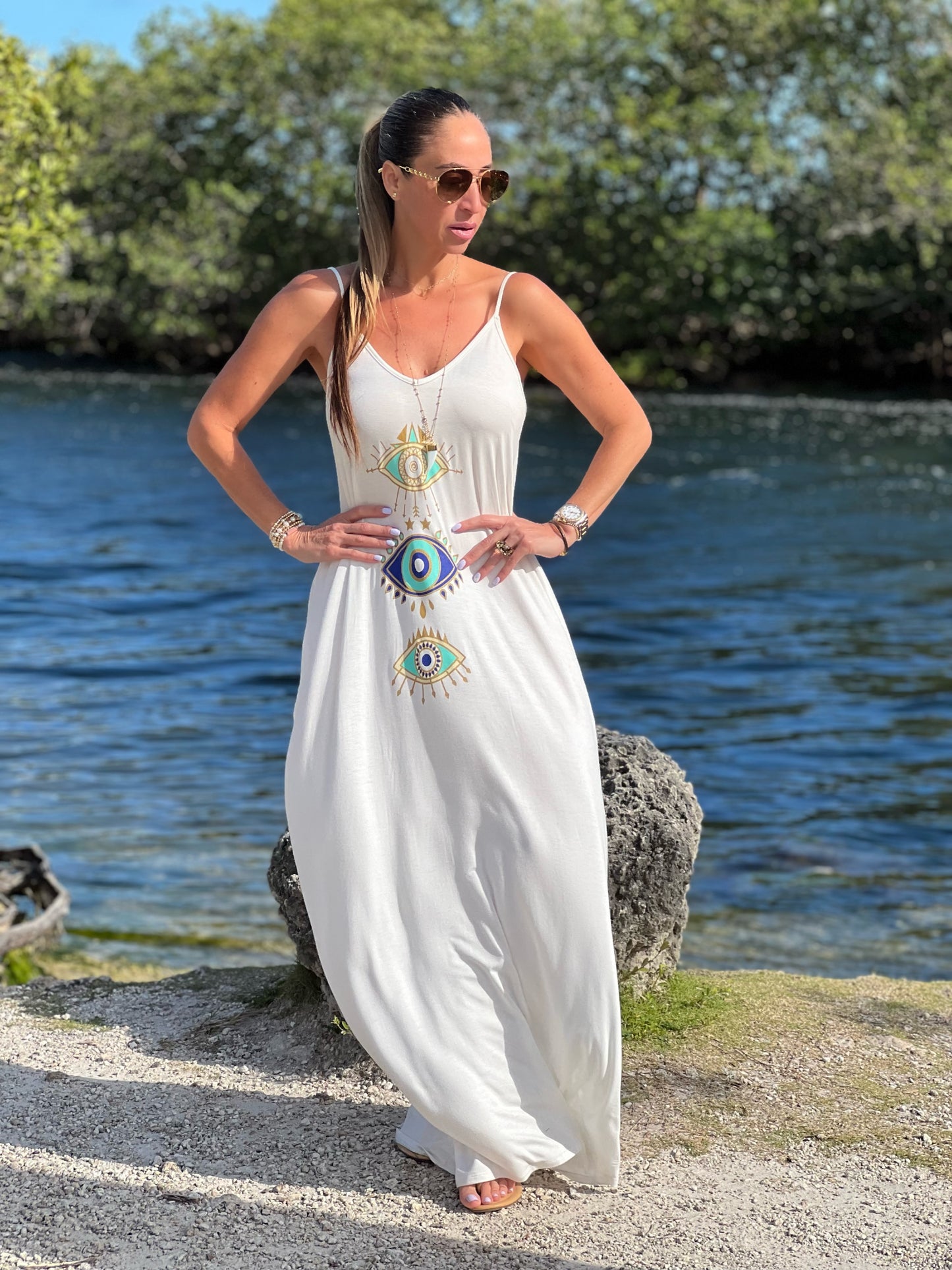 Evil Eye Maxi Dress