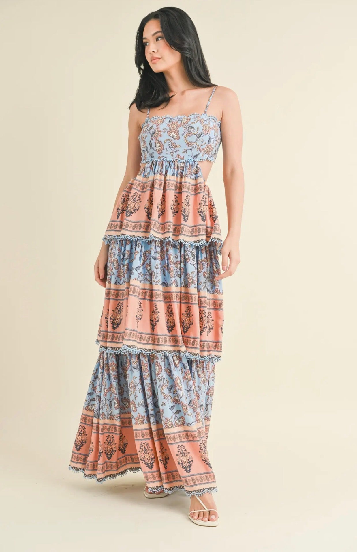 Three Tier Maxi Dress
