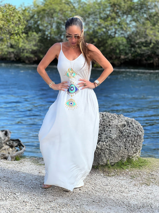 Evil Eye Maxi Dress