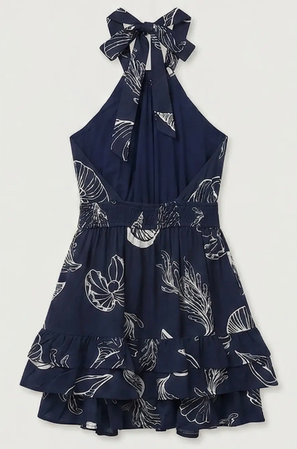 Navy Halter Mini Dress