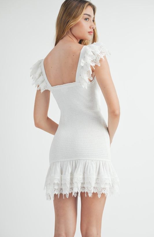 All Smocked Mini Dress