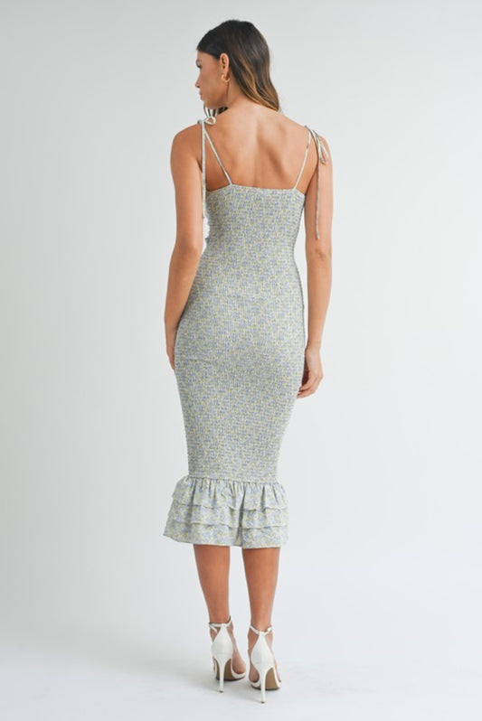 Self Tie Midi Dress