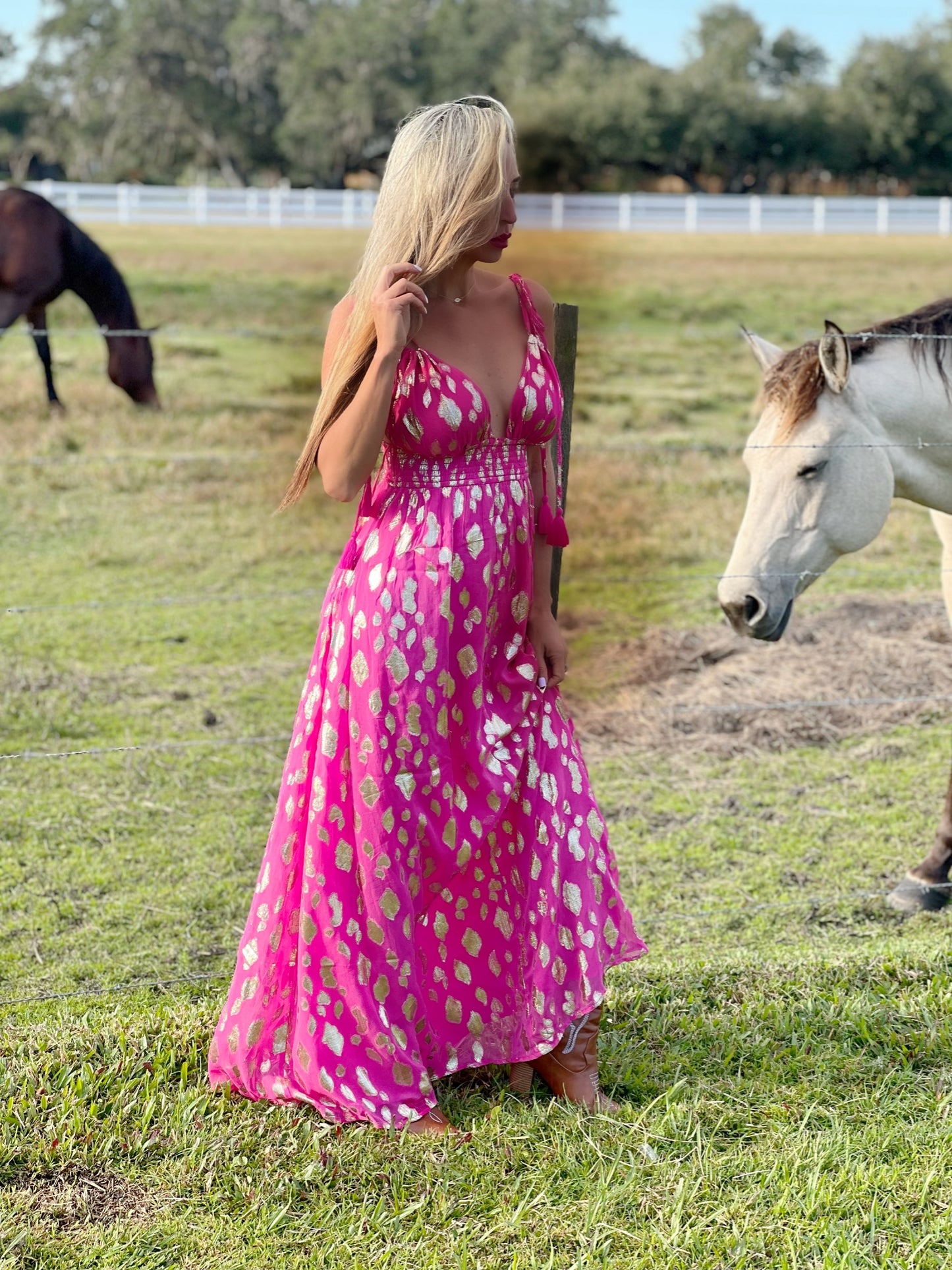 Fuchsia Goddess Dress