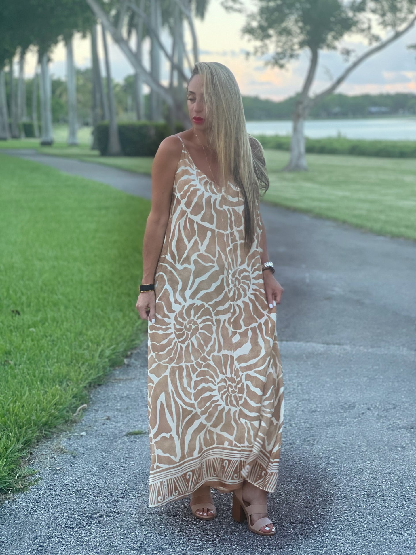 Brown Seashell Dress