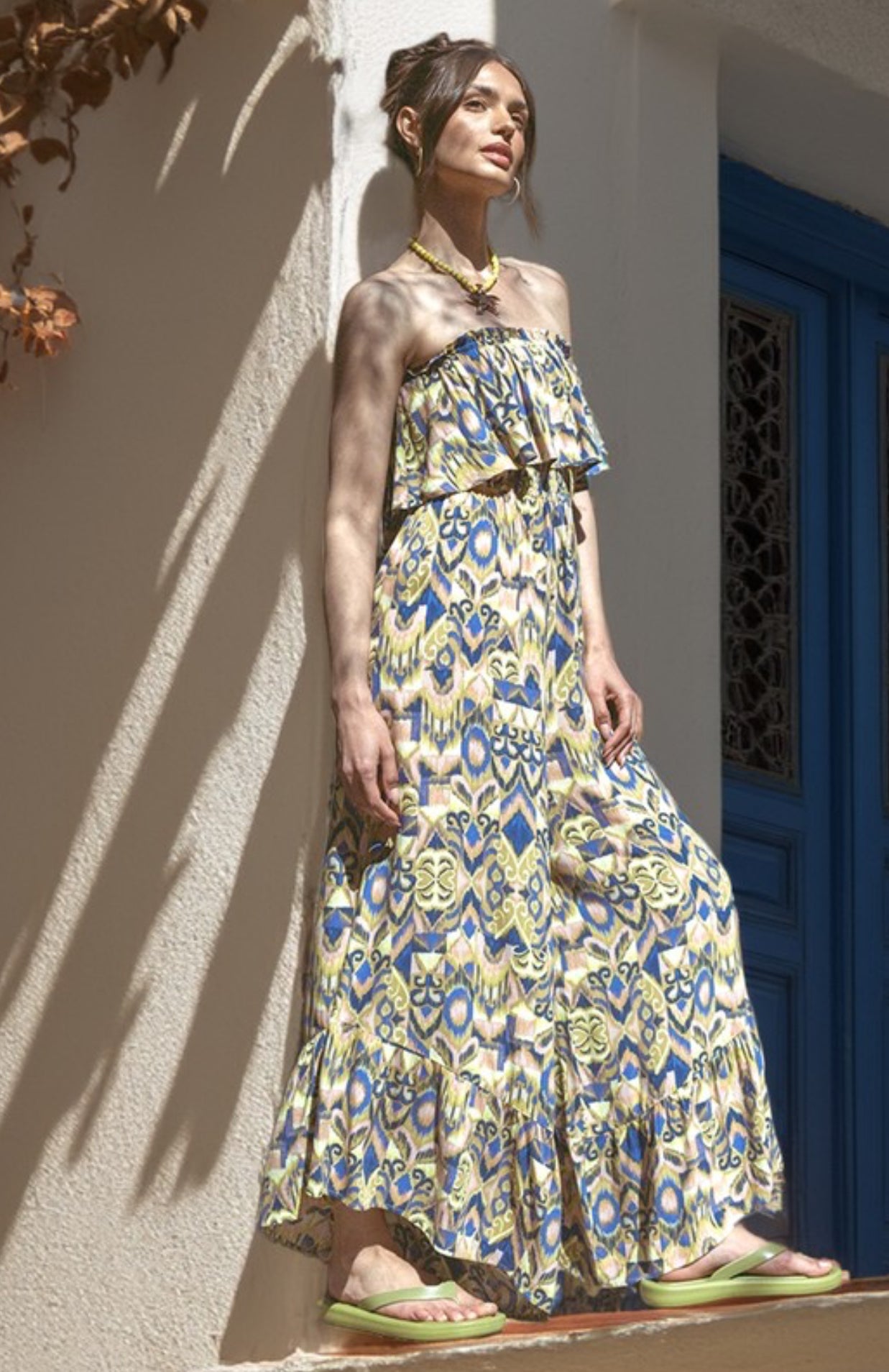 Printed Wide Leg Jumpsuit