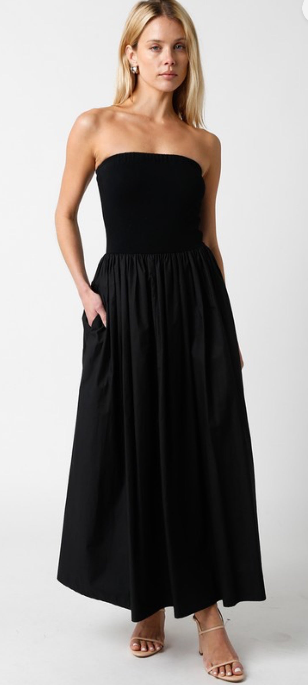 Black Strapless Dress