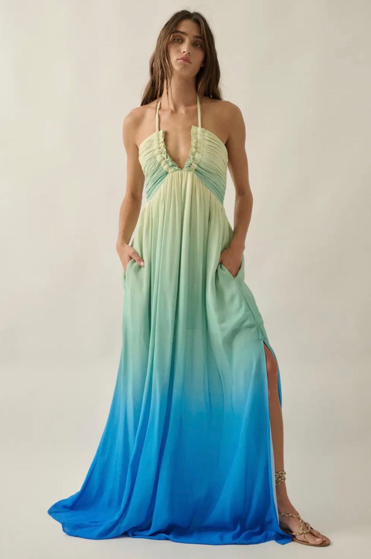 Ombre Halter Dress