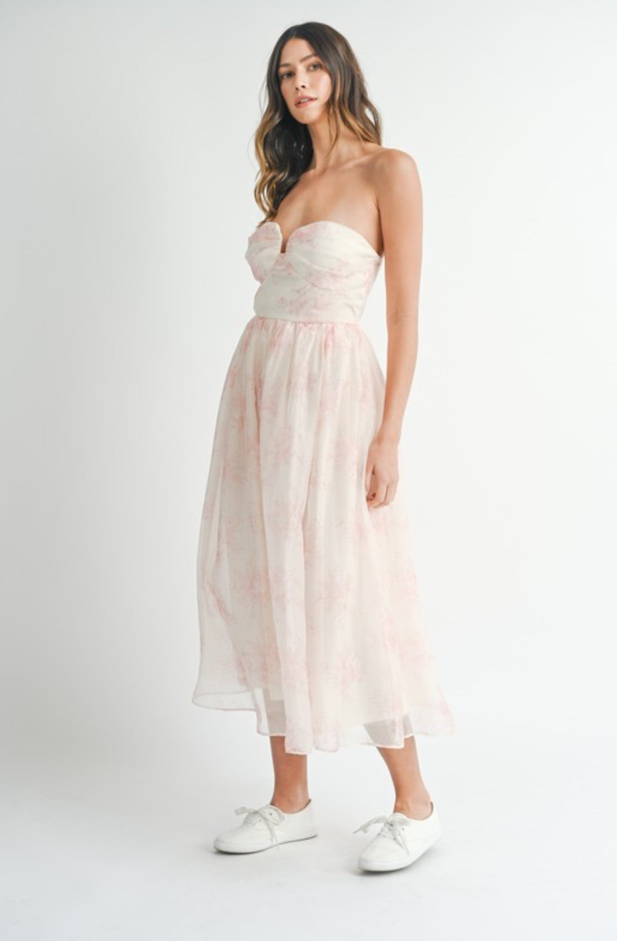 Organza Midi Dress