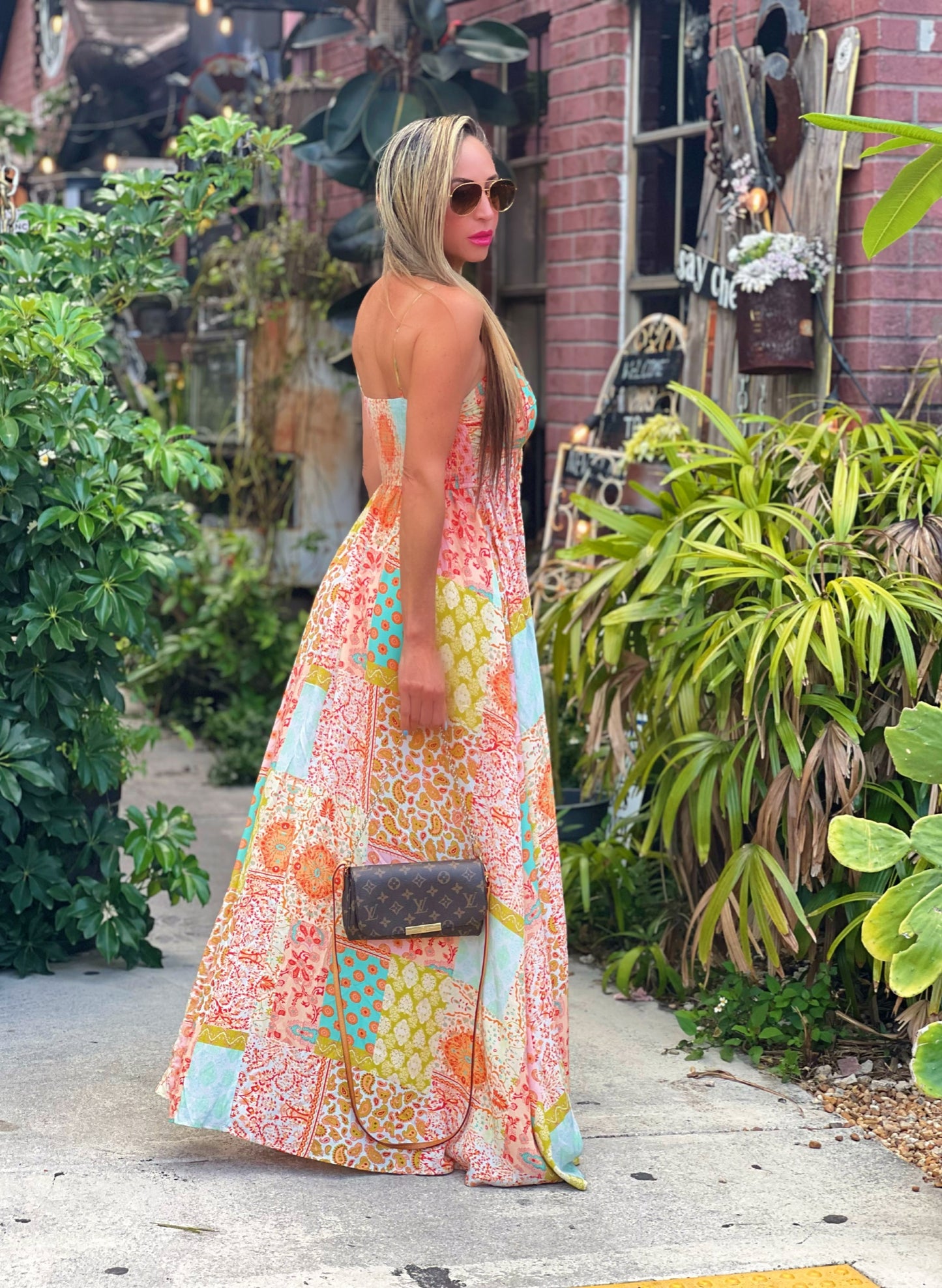 Orange Blossom Maxi Dress