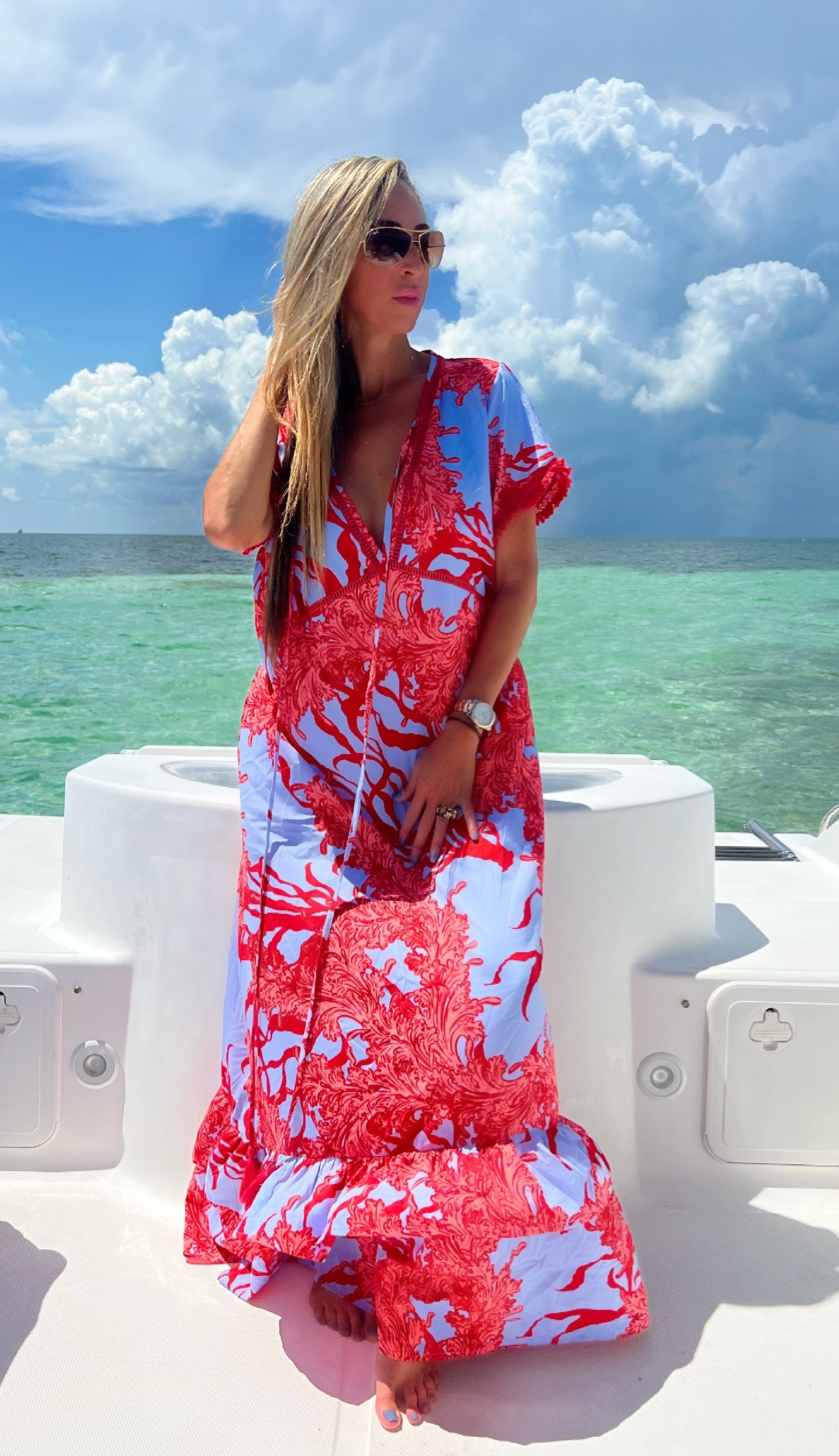 Ruffle Coral Reef Dress