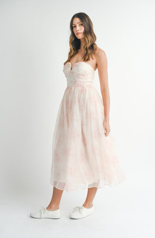 Organza Midi Dress