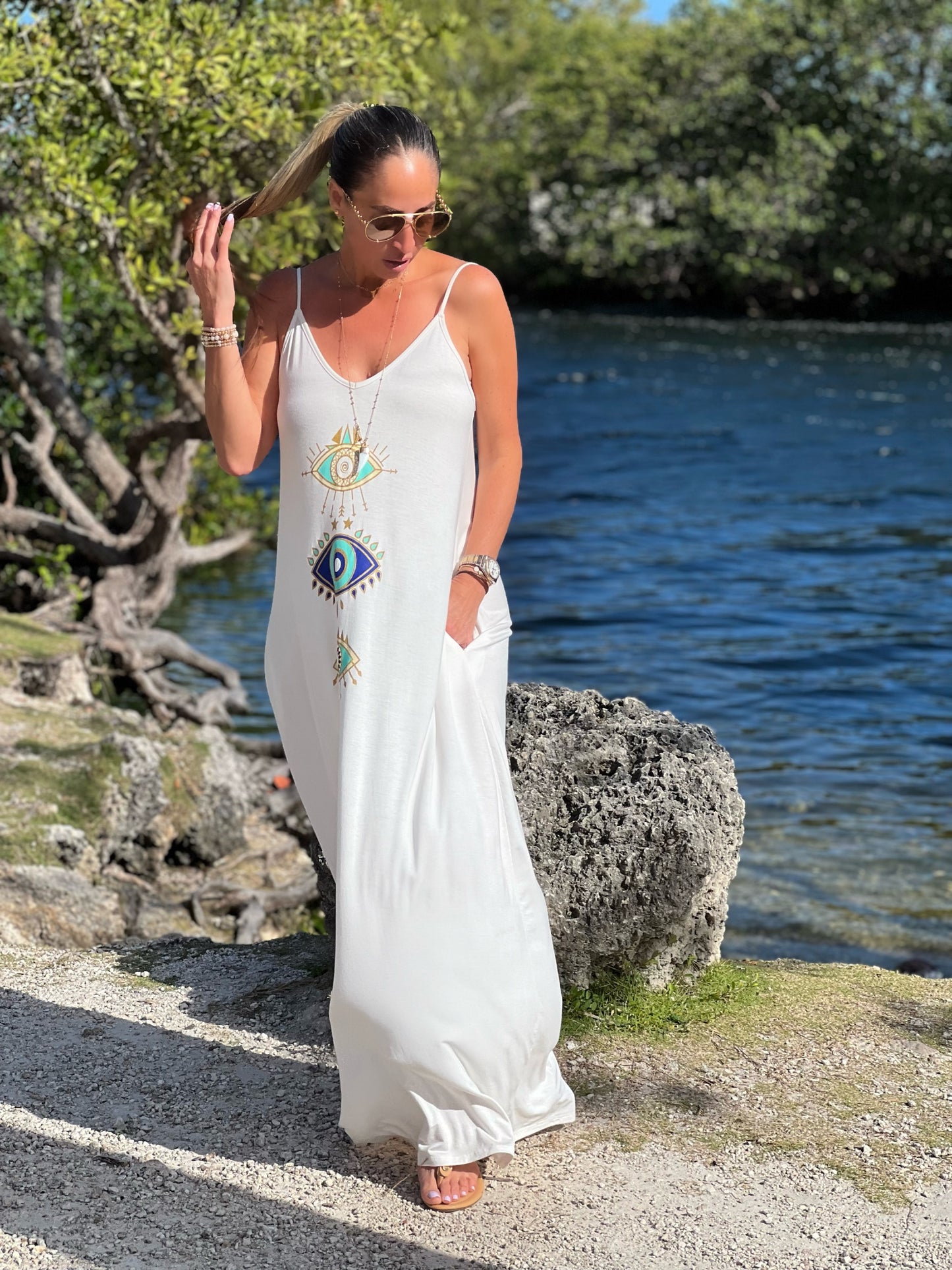 Evil Eye Maxi Dress