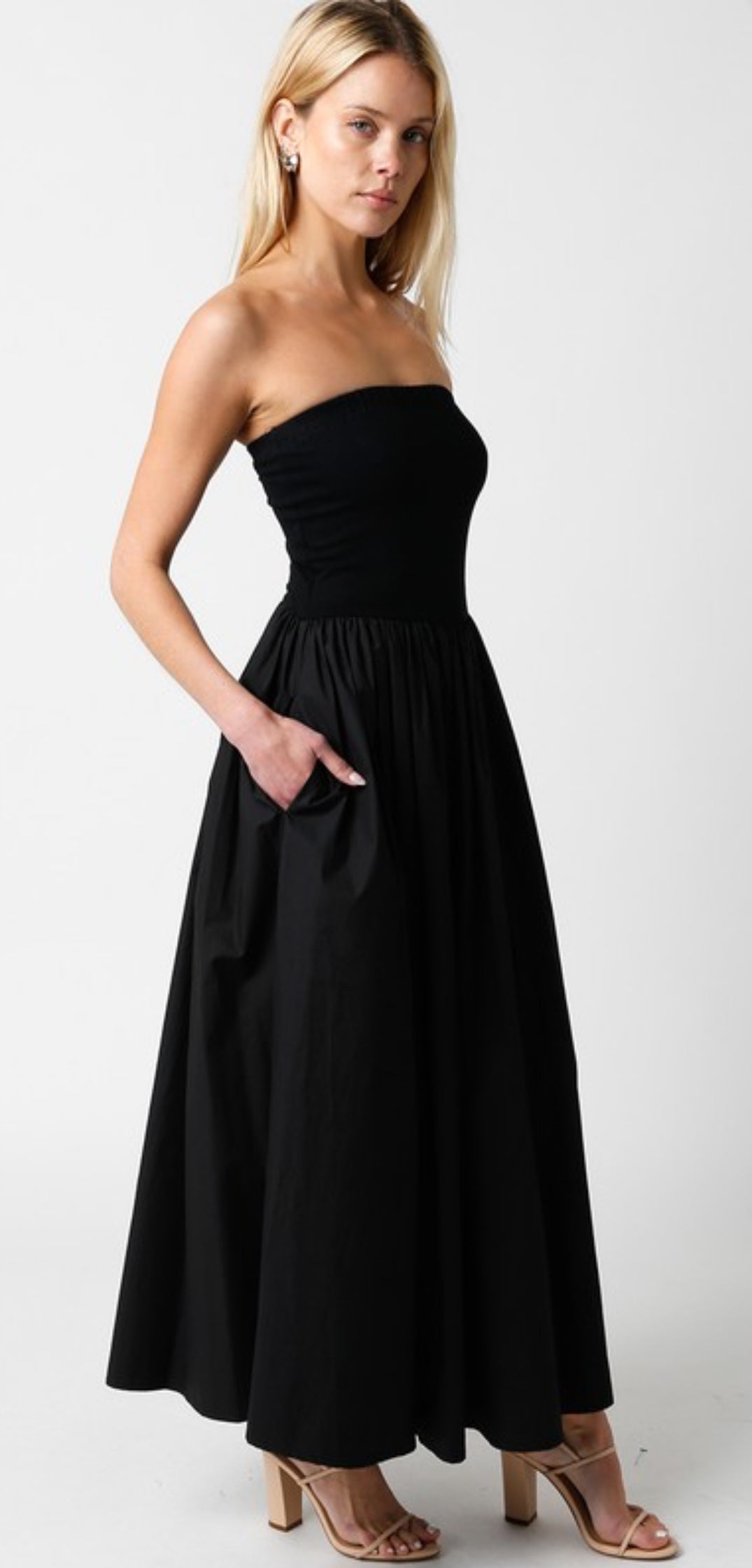 Black Strapless Dress