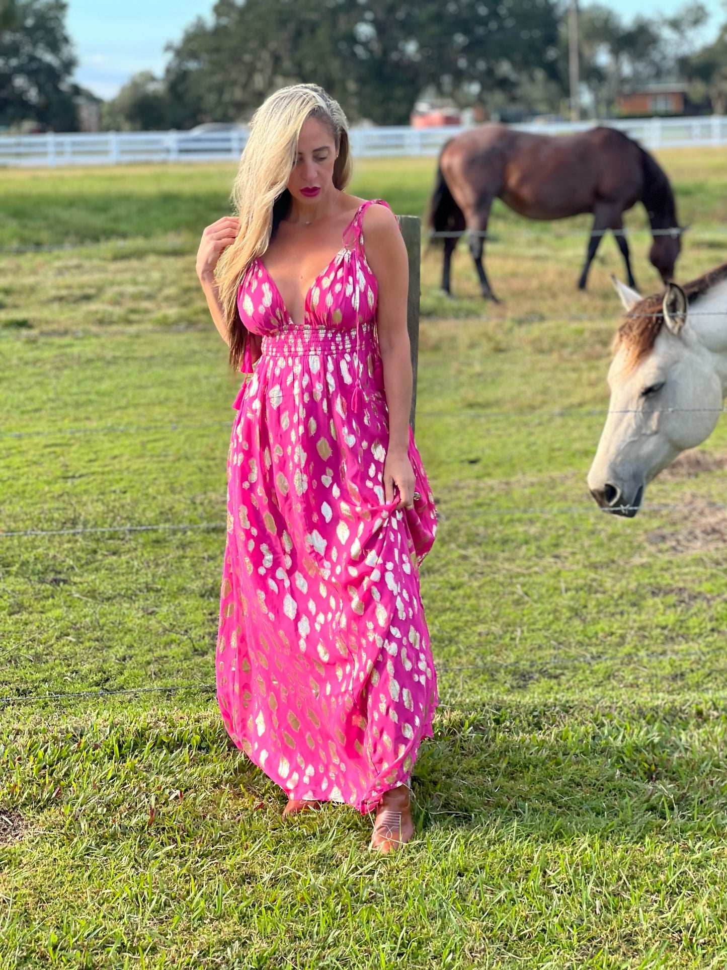 Fuchsia Goddess Dress