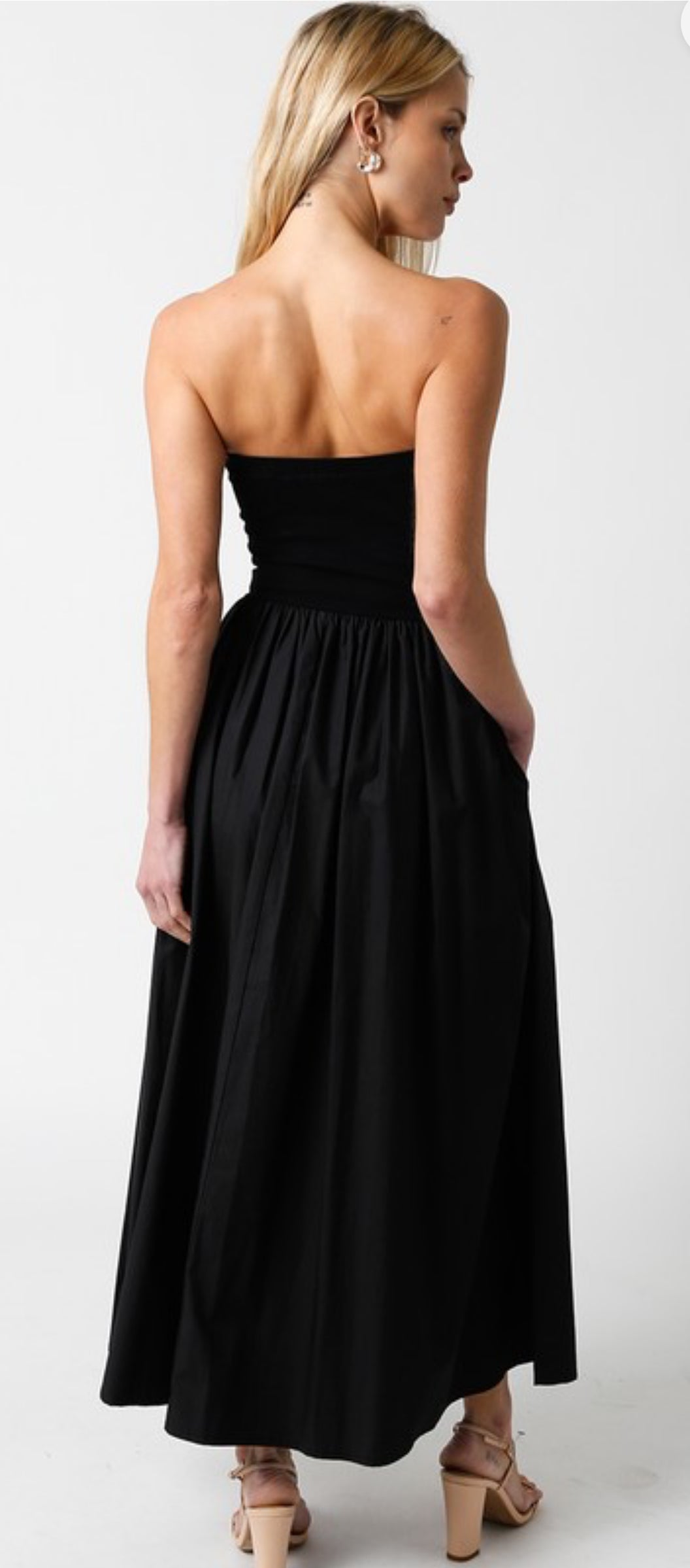 Black Strapless Dress