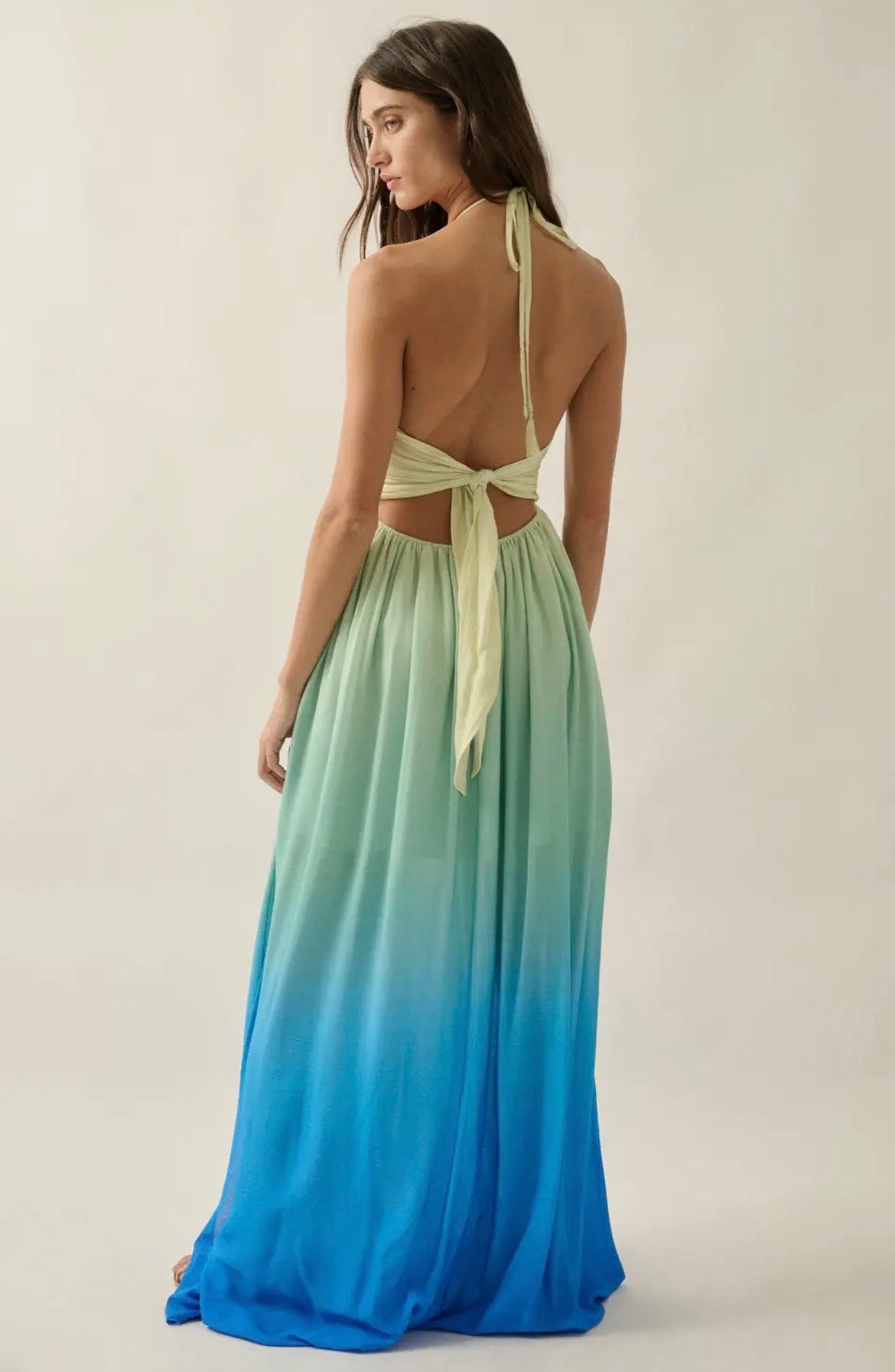 Ombre Halter Dress