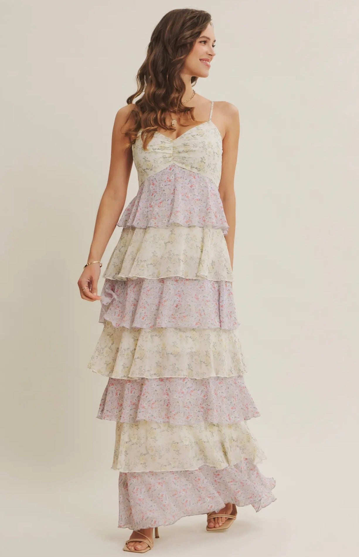 Floral Tiered Maxi Dress