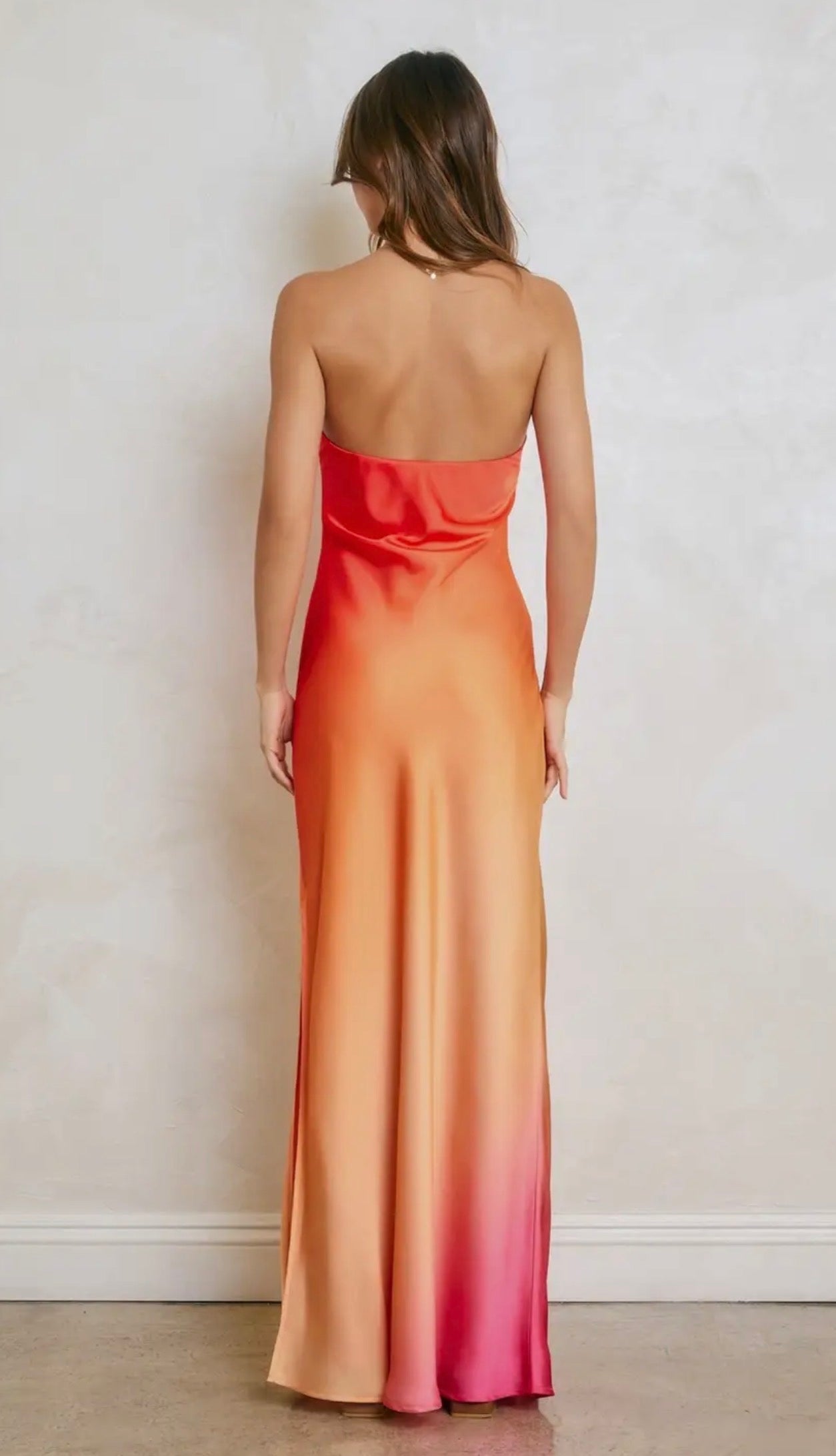 Ombre Strapless Dress