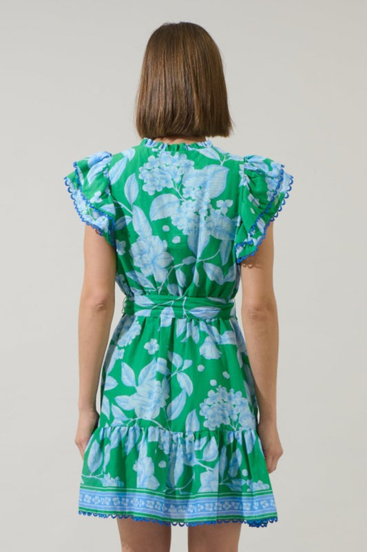 Floral Ruffle Mini Dress