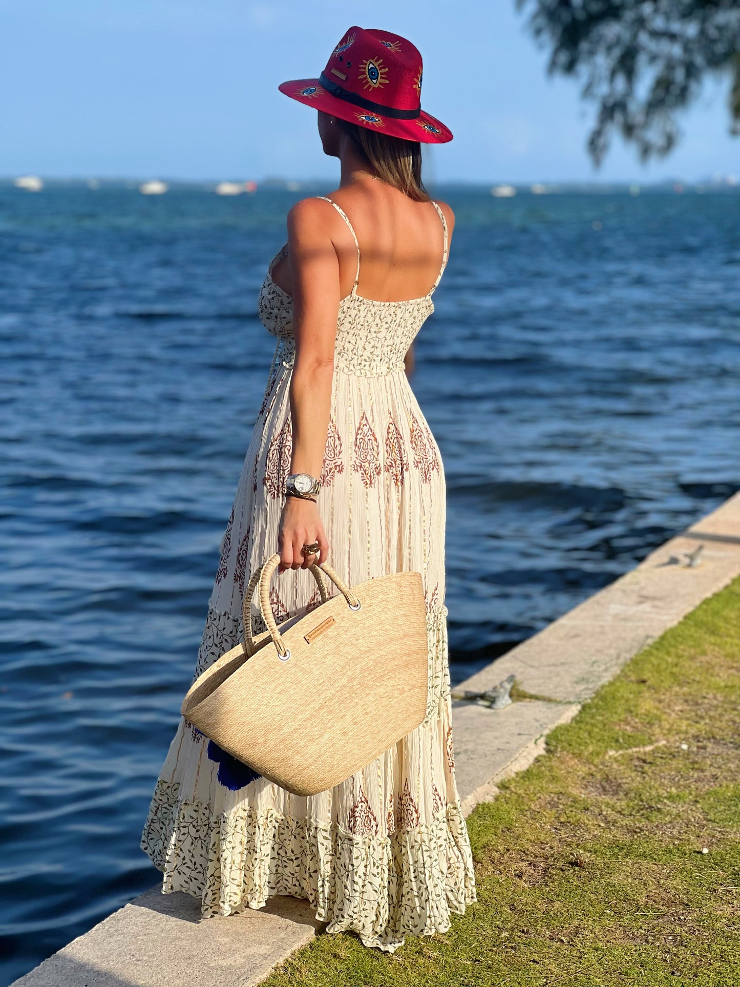 Green Leaves Maxi Dress