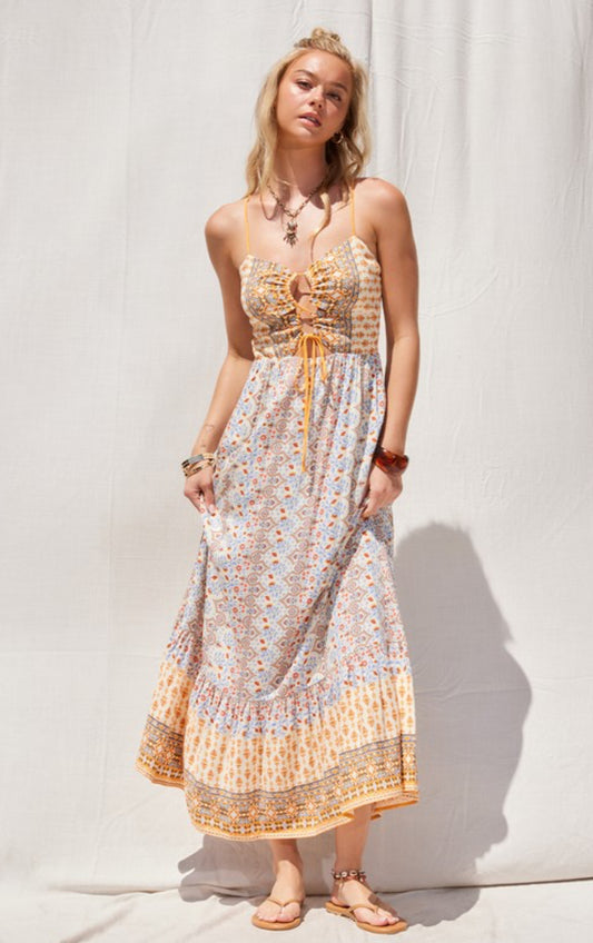 Boho Print Maxi Dress