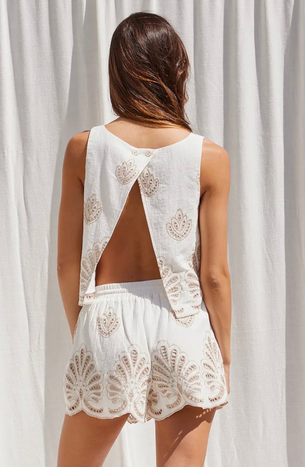 Embroidery Short Set