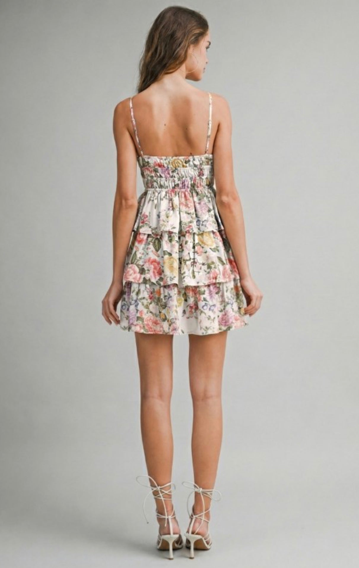Floral Tier Mini Dress