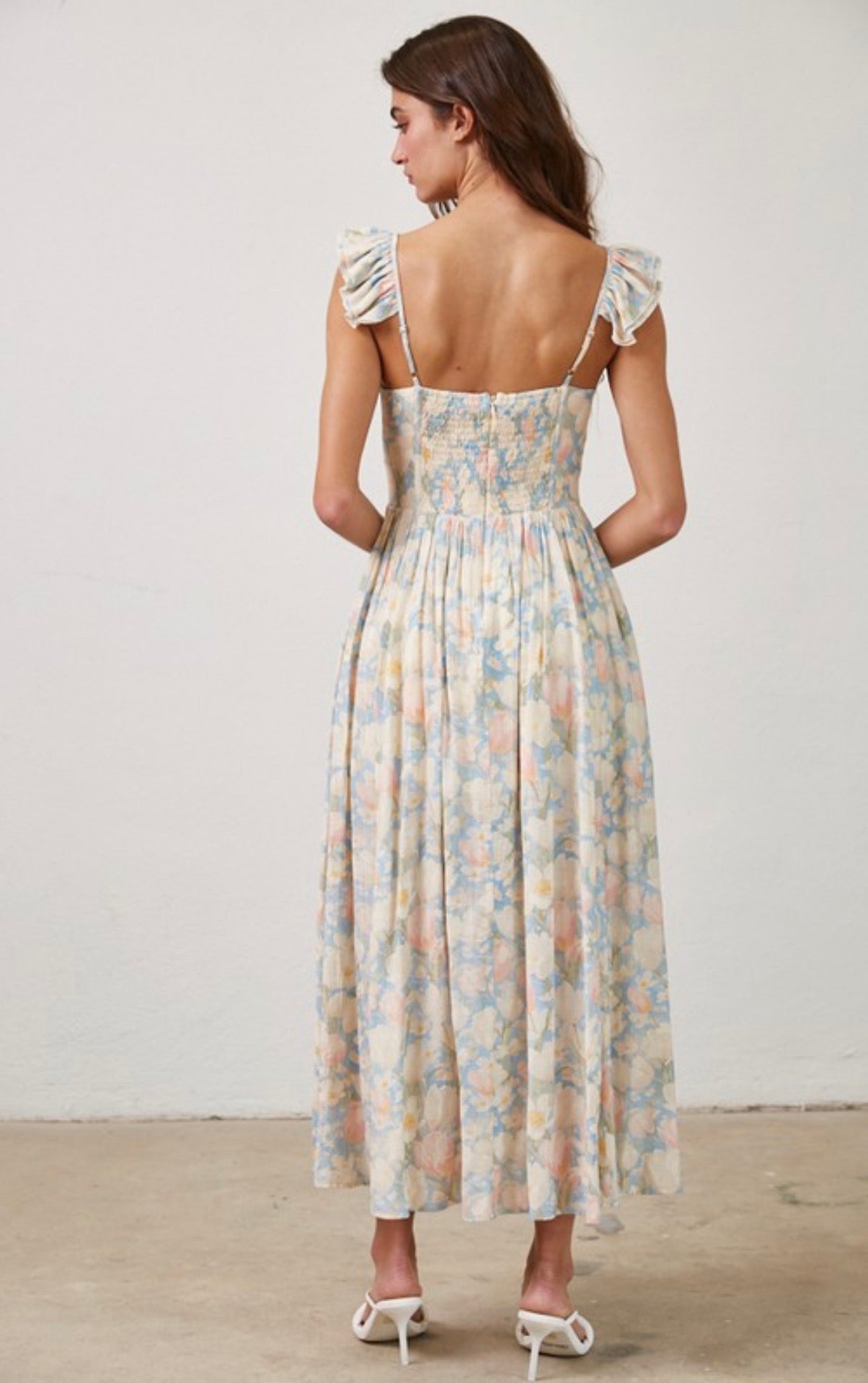 Floral Strap Maxi Dress