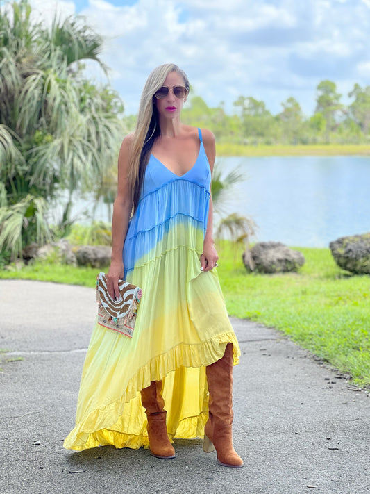 Ombré Maxi Dress