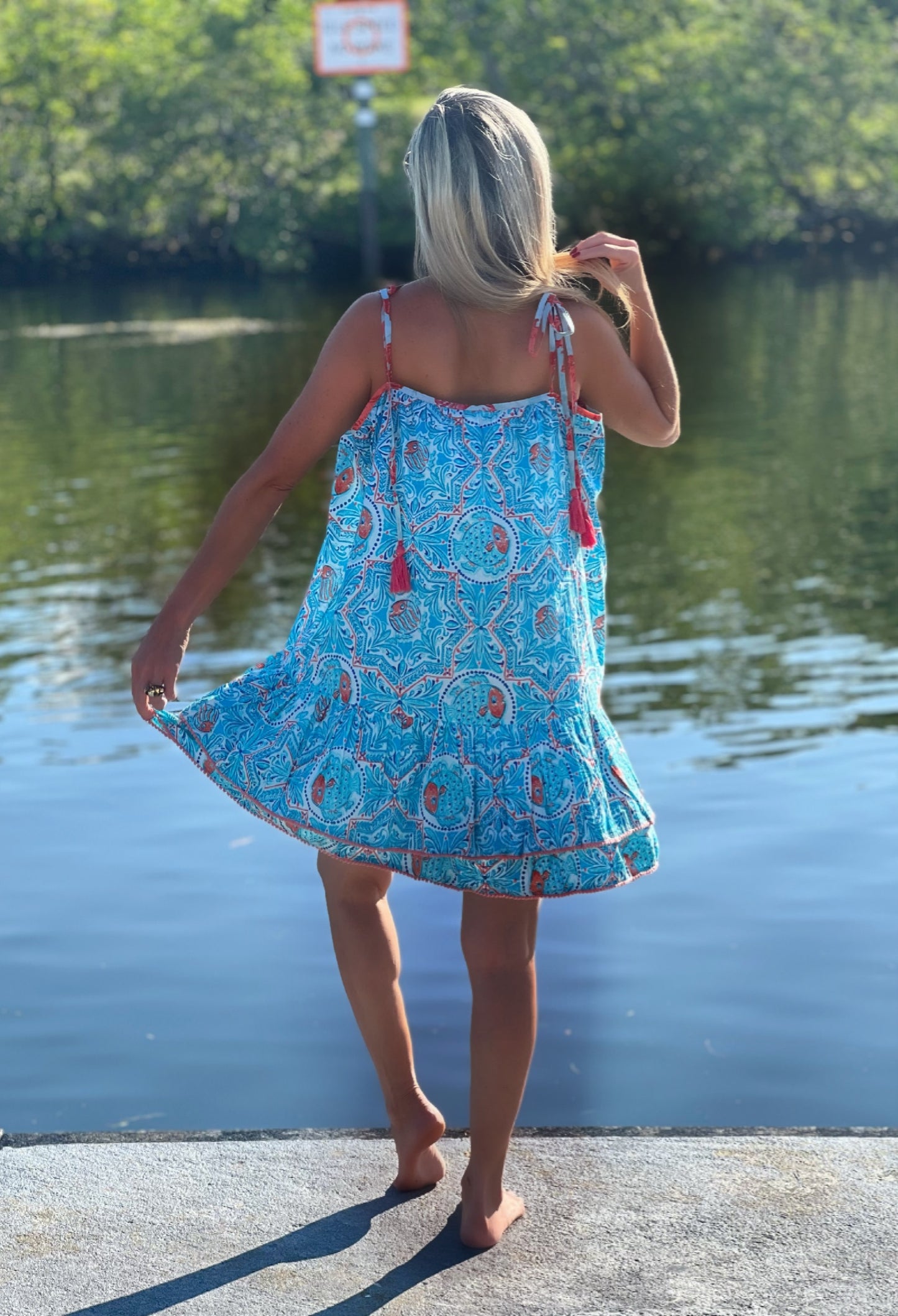 Red Fish Beach Dress