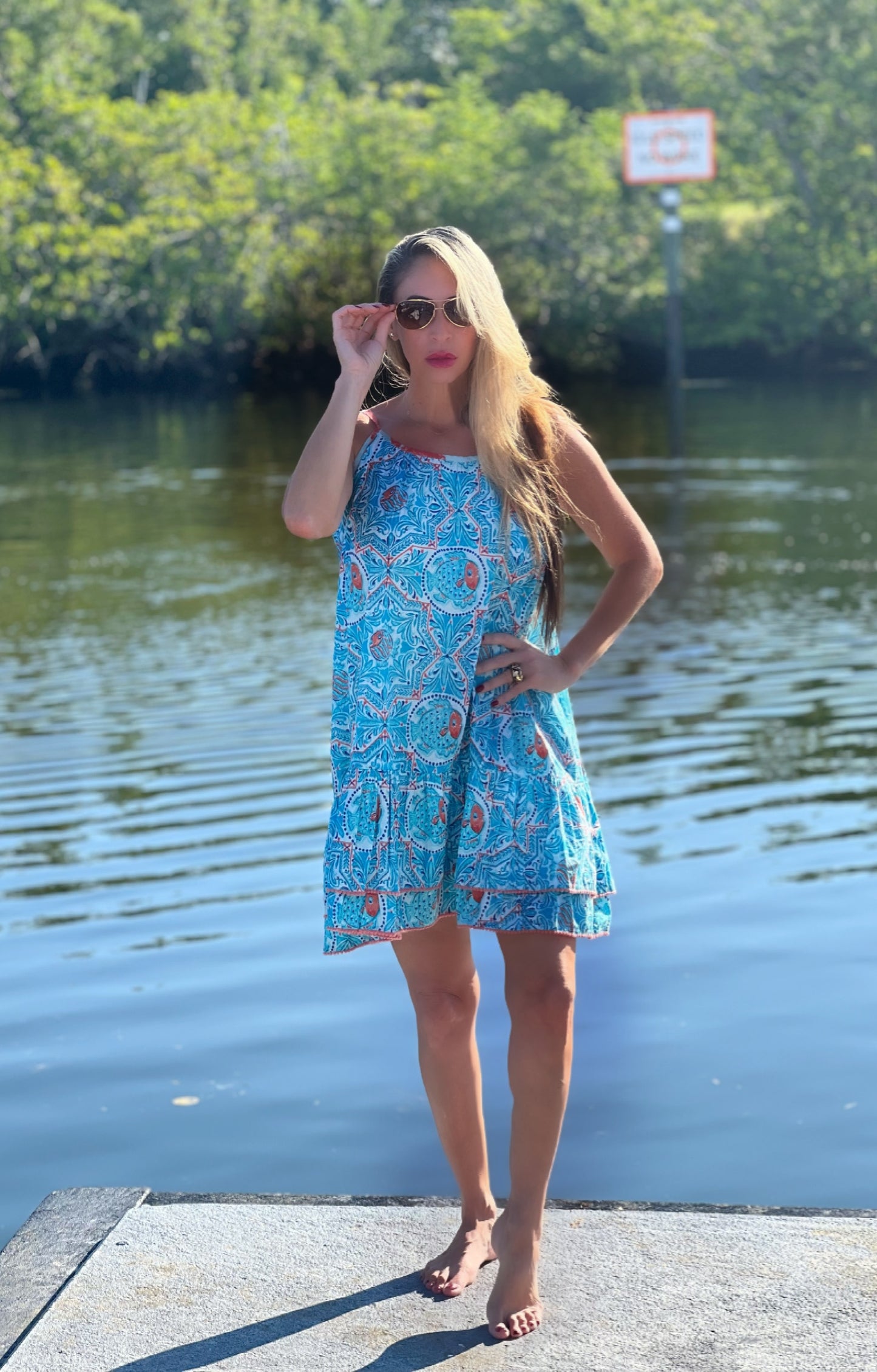 Red Fish Beach Dress