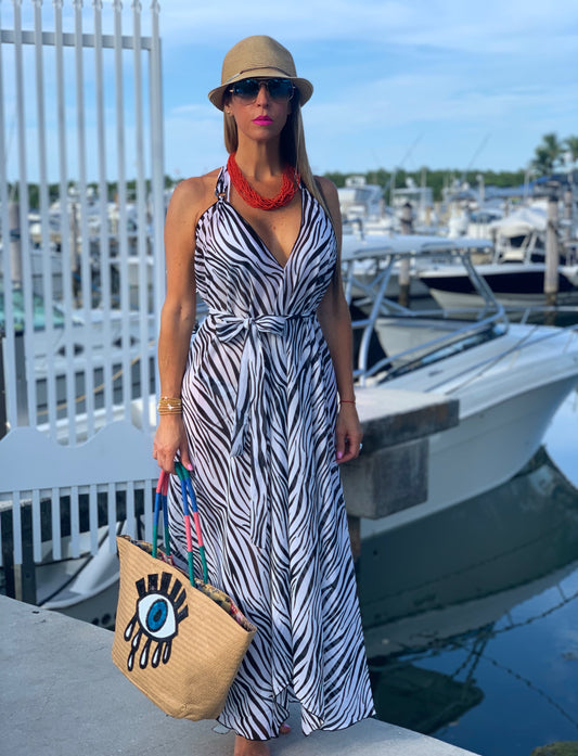 Zebra Print Cover-Up