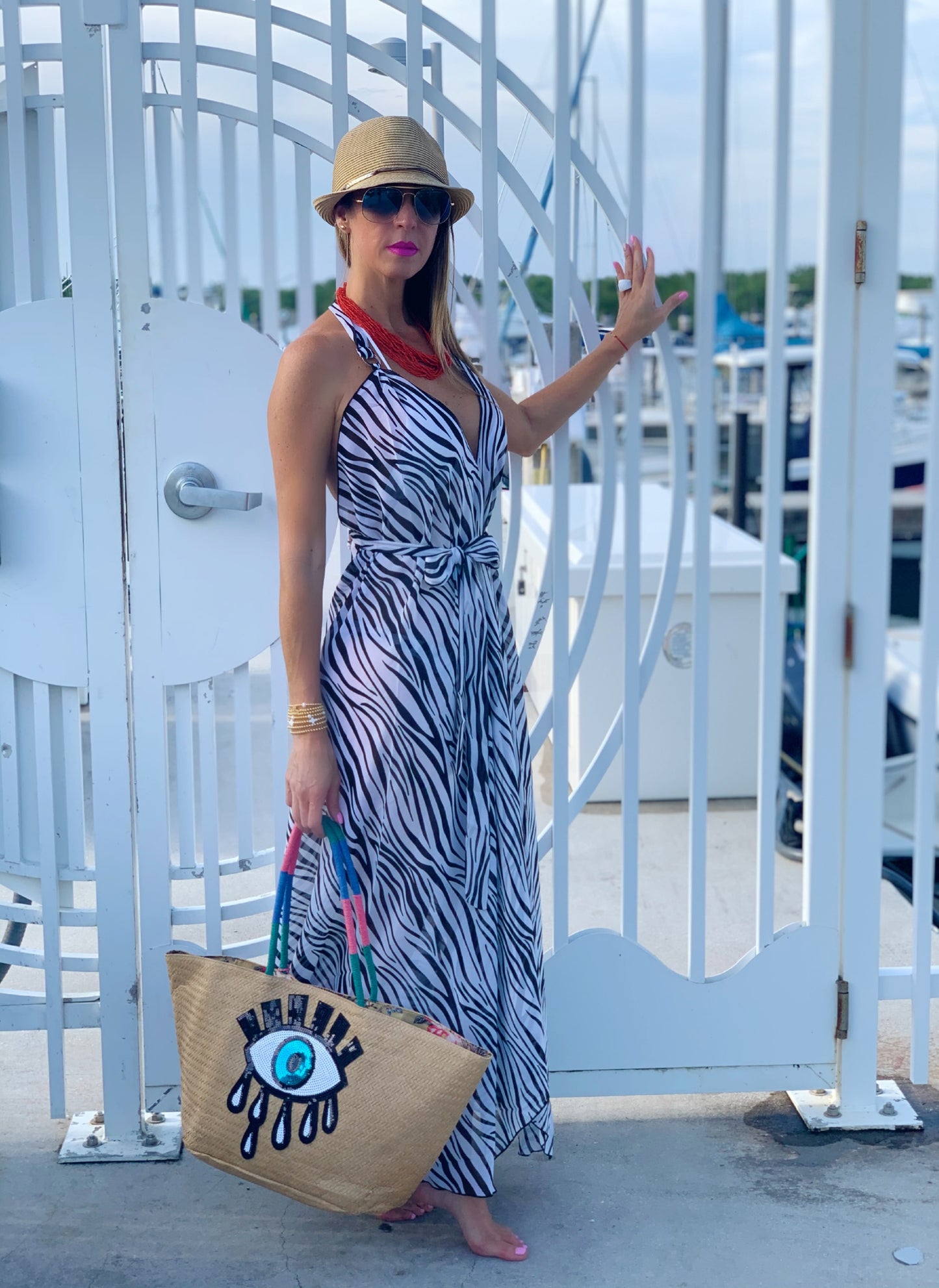 Zebra Print Cover-Up